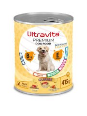 Ultravita Premium Yüksek Proteinli Karışık Konserve Yaş Köpek Maması 415gr x 24 Adet