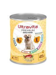Ultravita Premium Yüksek Proteinli Karışık Konserve Yaş Köpek Maması 415gr x 24 Adet