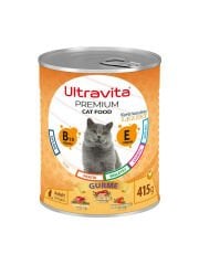 Ultravita Premium Yüksek Proteinli Gurme Etli Konserve Yaş Kedi Maması 415gr x 24 Adet