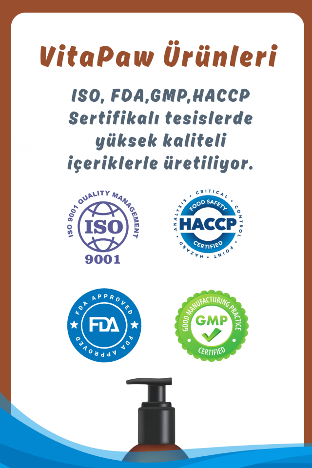 VitaPaw Kedi ve Köpekler İçin Omega 3 ve 6 İçerikli Balık Yağı – Tüy ve Genel Sağlık Destekleyici